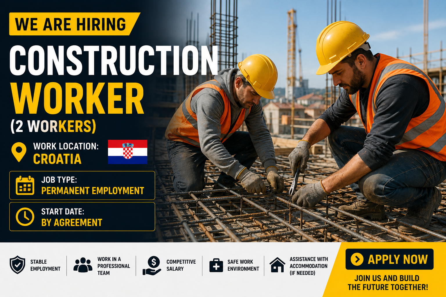 2 Construction Workers for Croatia (MihBub)