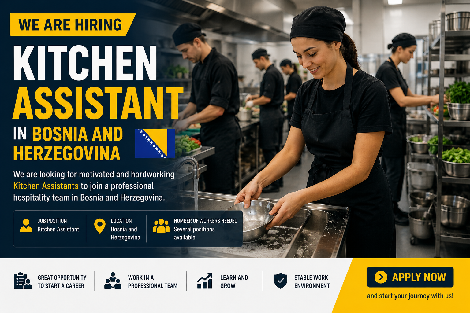 Kitchen Assistant for Bosnia and Herzegovina (AlBa)