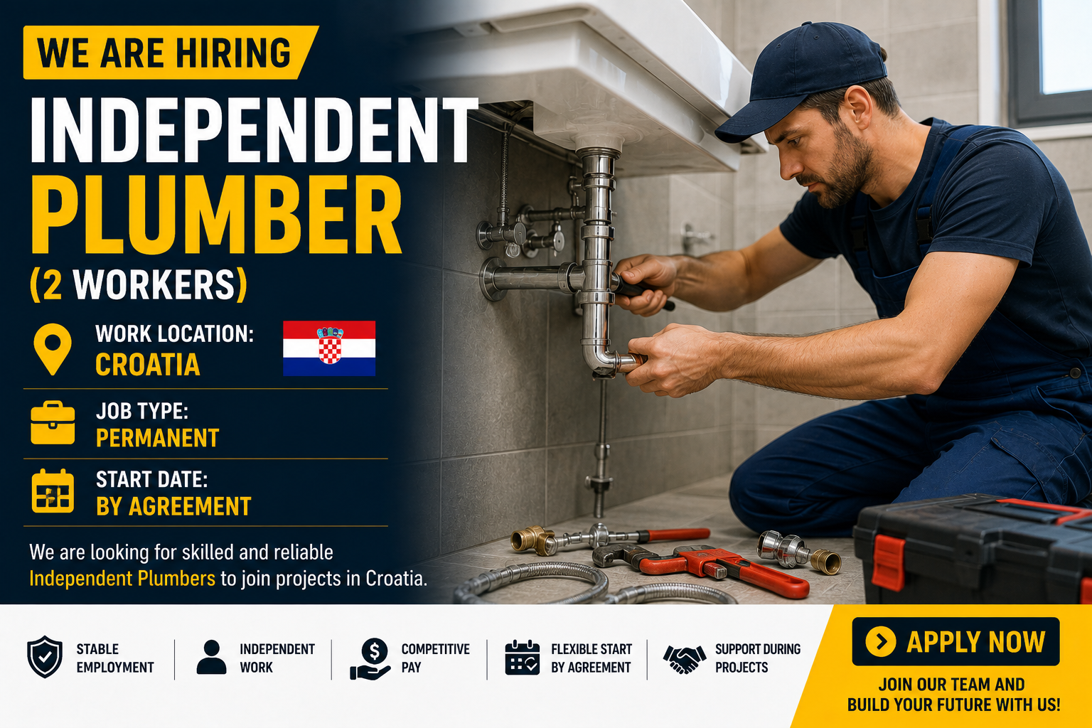 2 Independent Plumbers for Work in Croatia (MihBub)