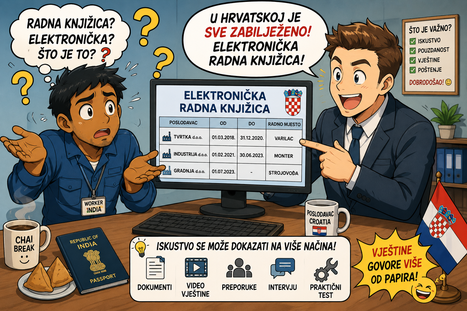 Postoji li radna knjižica u Indiji i na Filipinima?