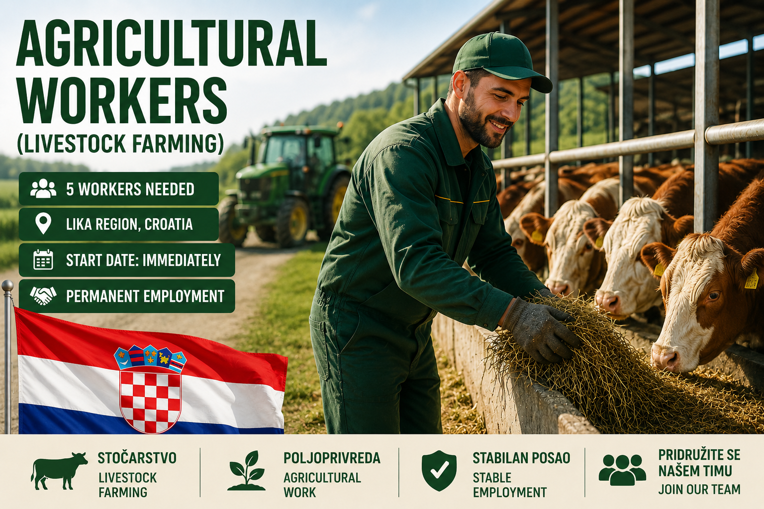 Agricultural Workers (Livestock Farming) – Croatia